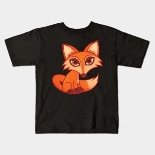 Cartoon Red Fox Kids T-Shirt